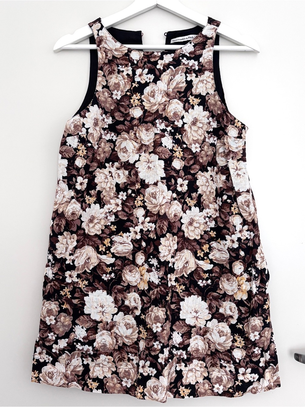 Abercrombie & Fitch Linen Cotton Blend Mini Dress Floral Size XSP